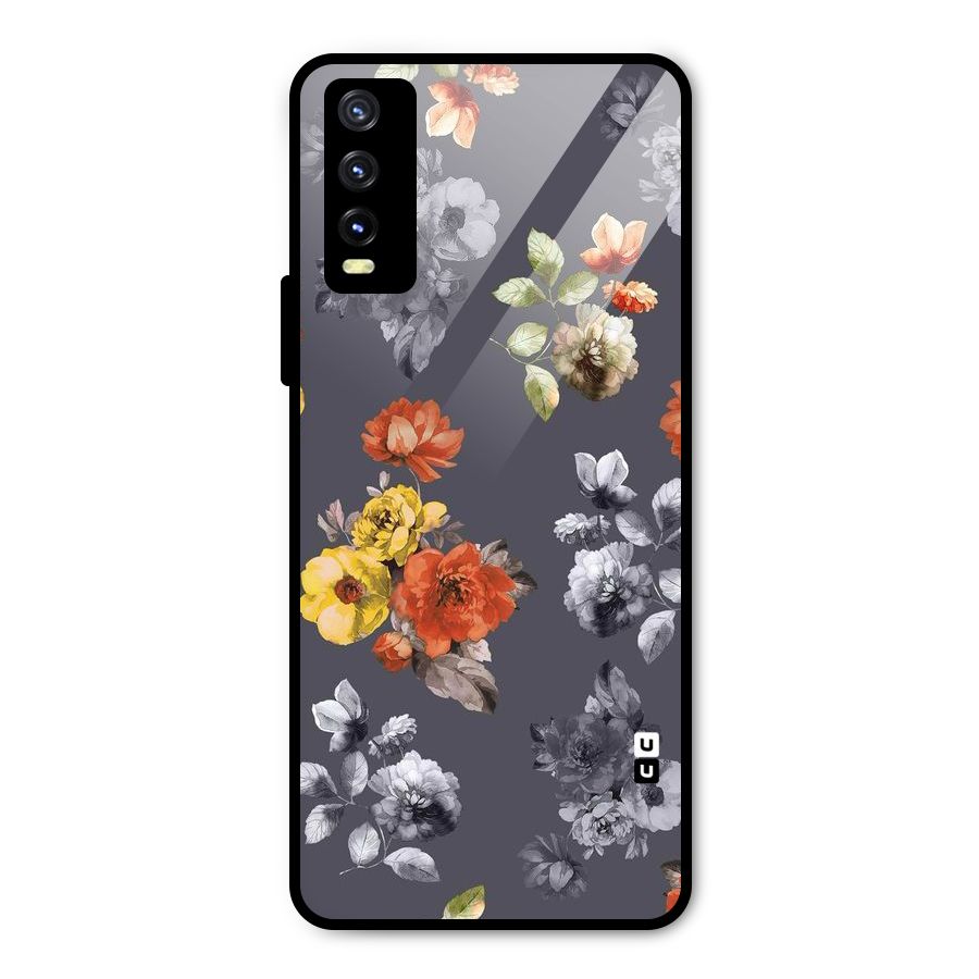 Beauty Art Bloom Metal Back Case for Vivo Y20