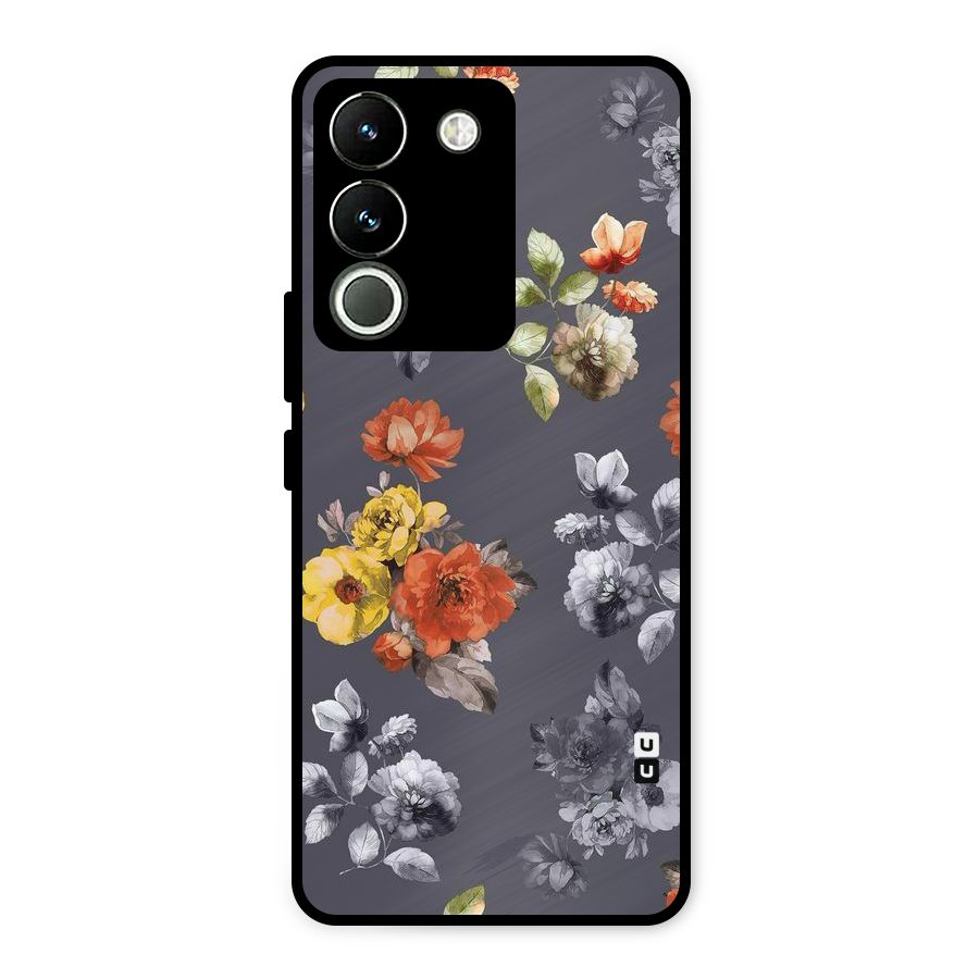 Beauty Art Bloom Metal Back Case for Vivo Y200