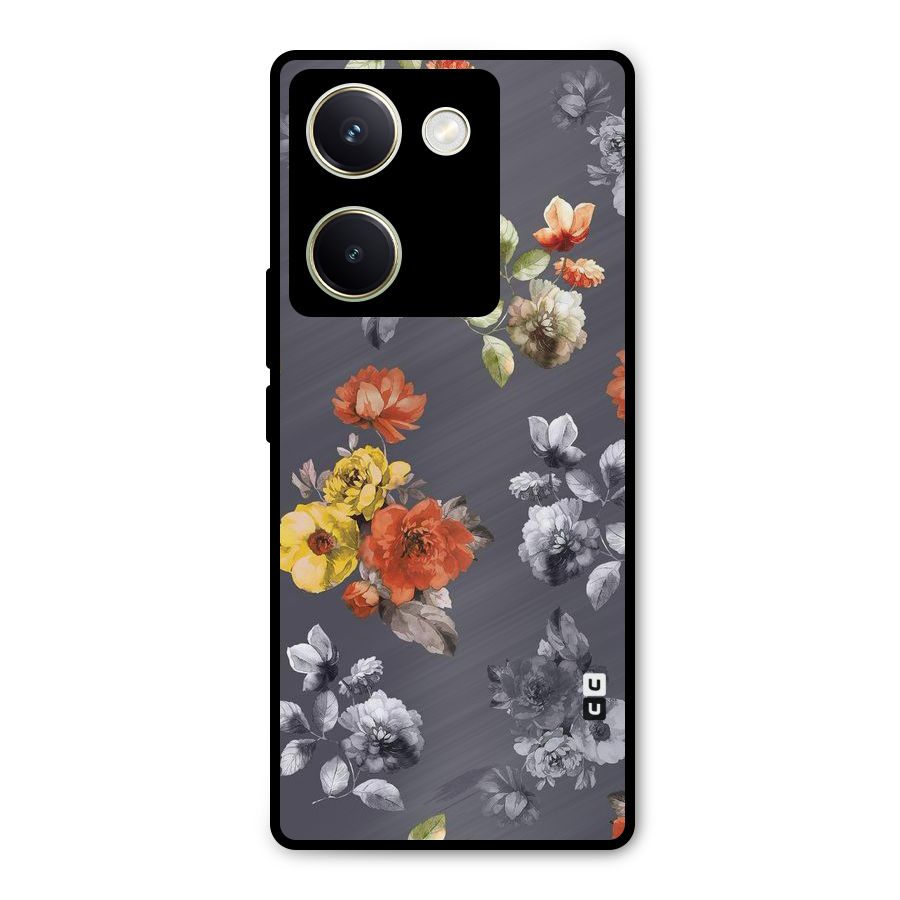 Beauty Art Bloom Metal Back Case for Vivo Y200 Pro