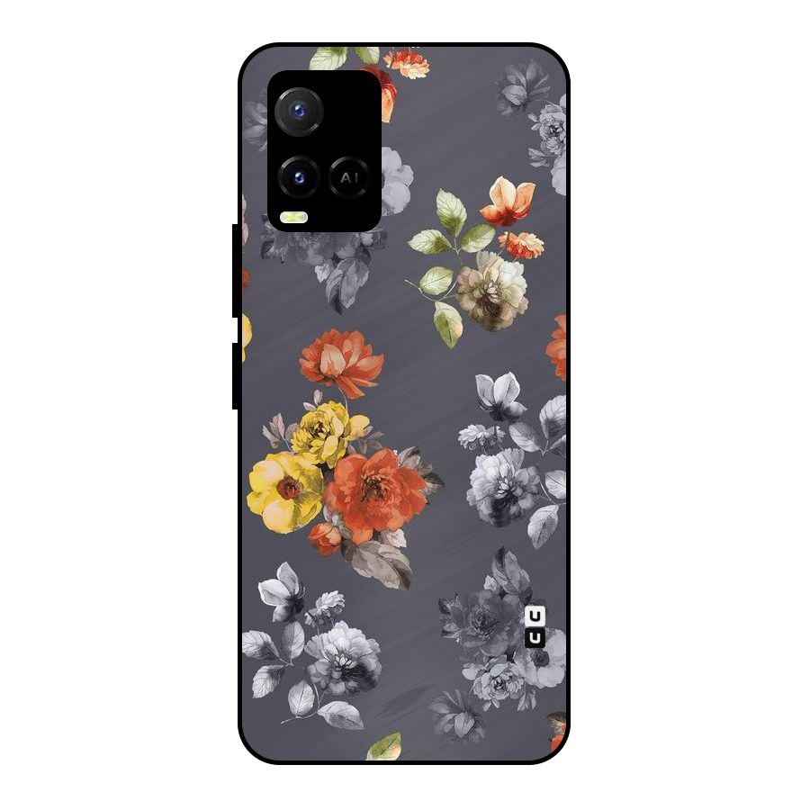 Beauty Art Bloom Metal Back Case for Vivo Y21