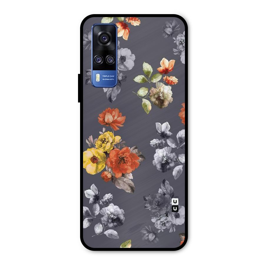 Beauty Art Bloom Metal Back Case for Vivo Y51A