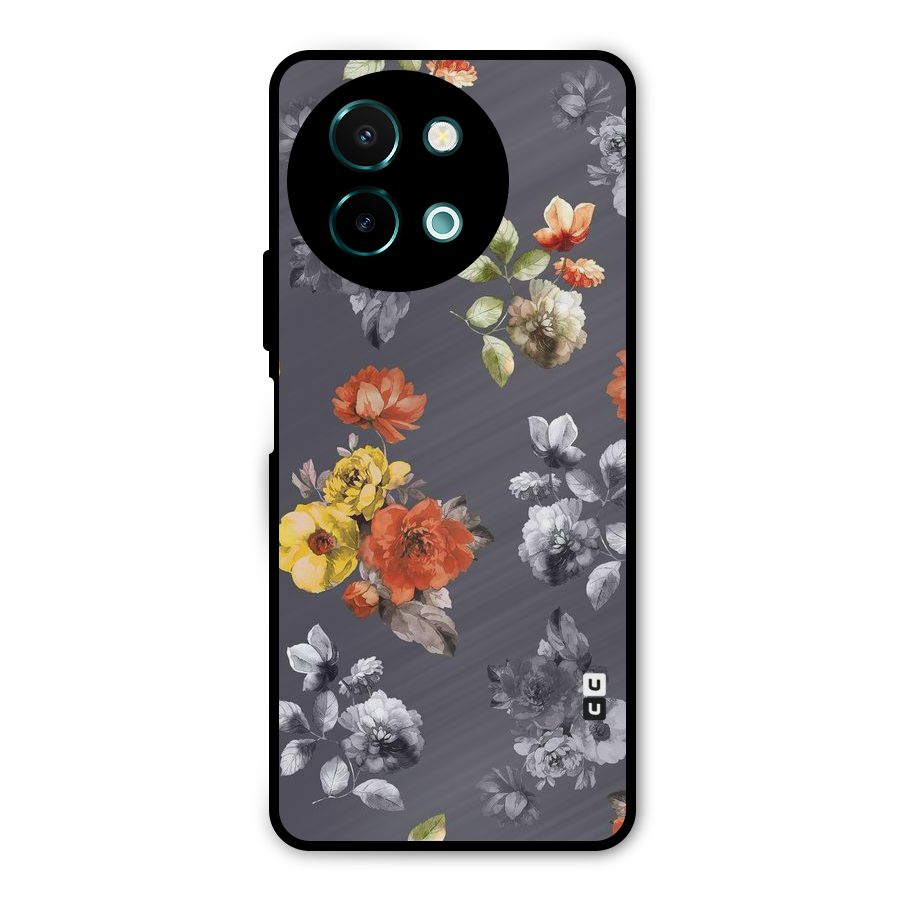 Beauty Art Bloom Metal Back Case for Vivo Y58