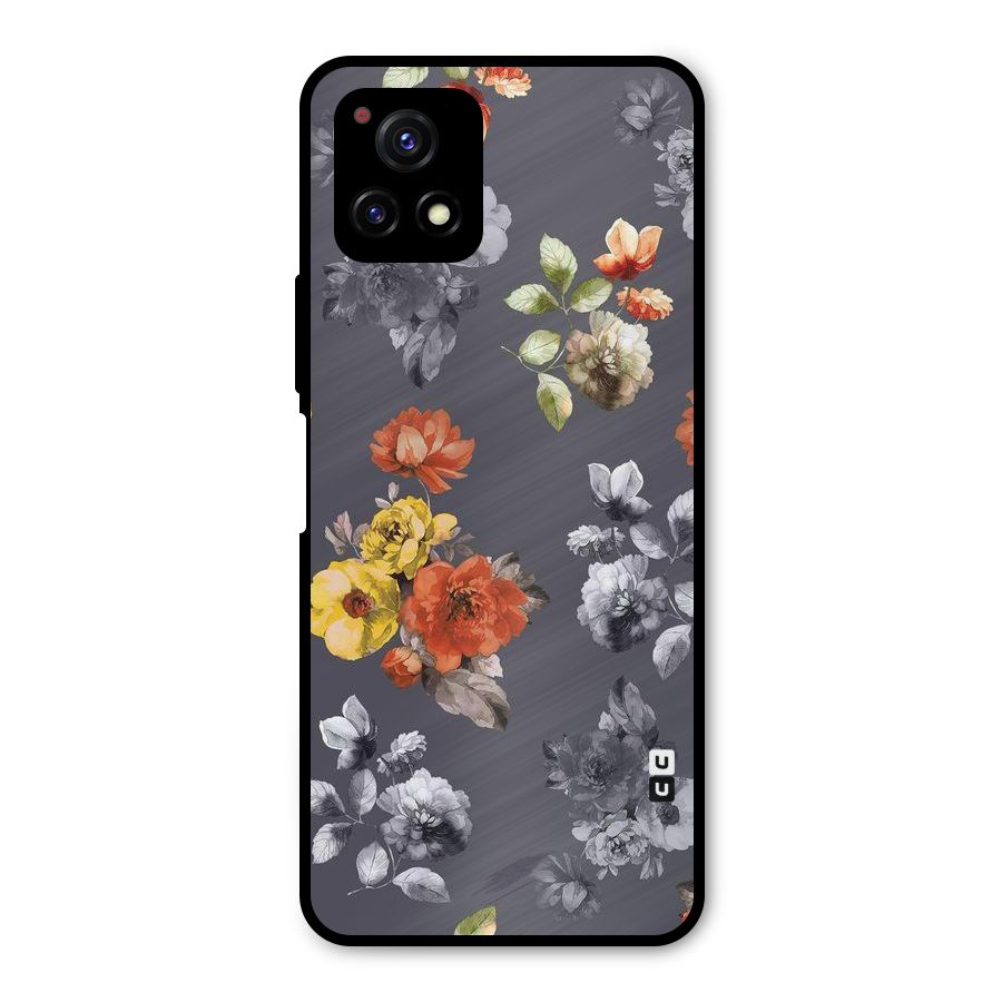 Beauty Art Bloom Metal Back Case for Vivo Y72 5G