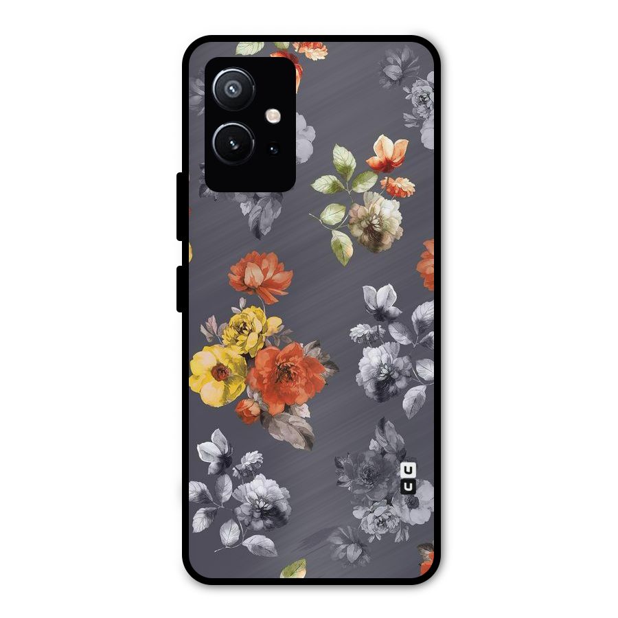 Beauty Art Bloom Metal Back Case for Vivo Y75 5G