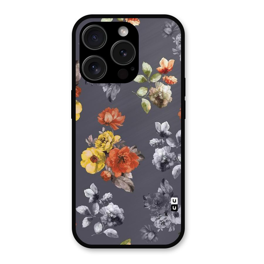 Beauty Art Bloom Metal Back Case for iPhone 15 Pro