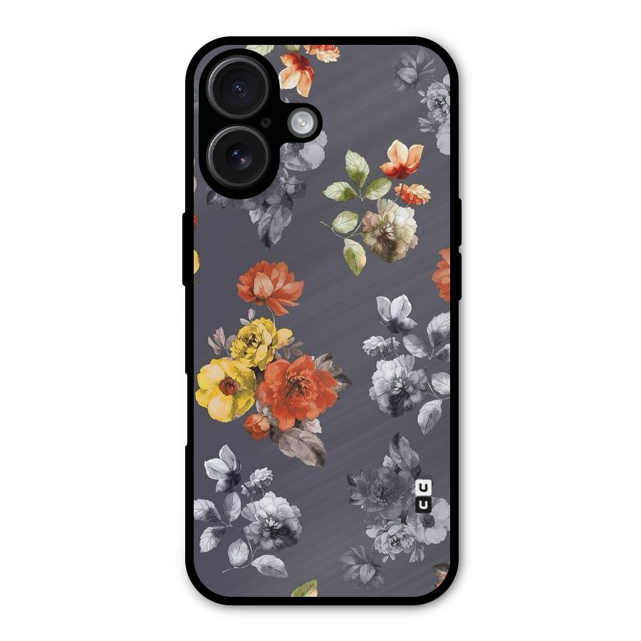 Beauty Art Bloom Metal Back Case for iPhone 16