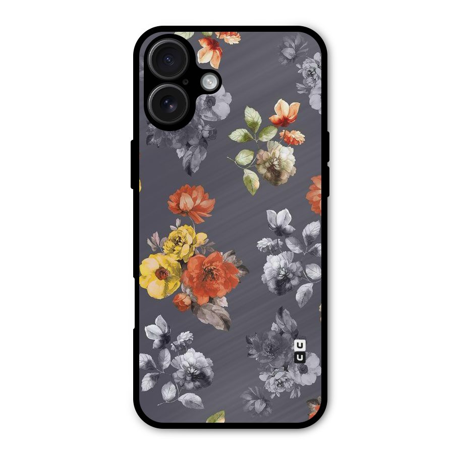 Beauty Art Bloom Metal Back Case for iPhone 16 Plus