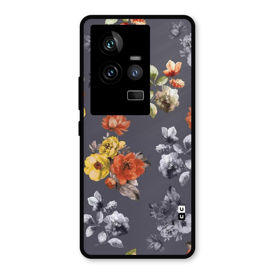 Beauty Art Bloom Metal Back Case for iQOO 11 5G