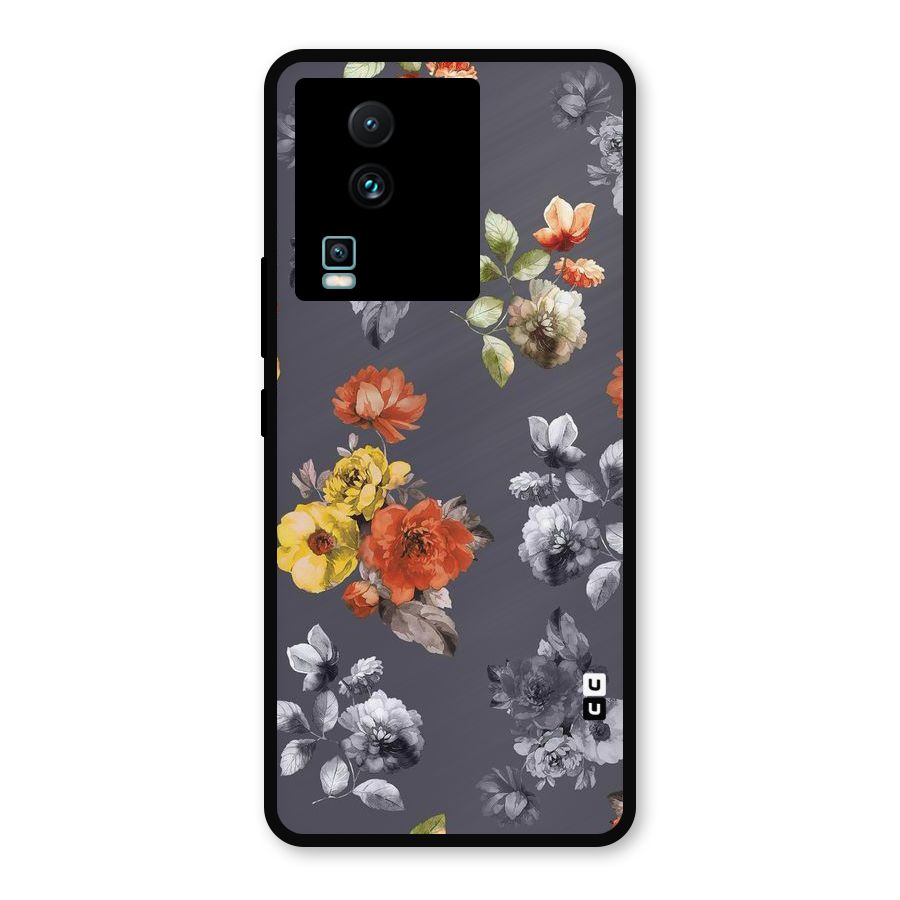 Beauty Art Bloom Metal Back Case for iQOO Neo 7 Pro