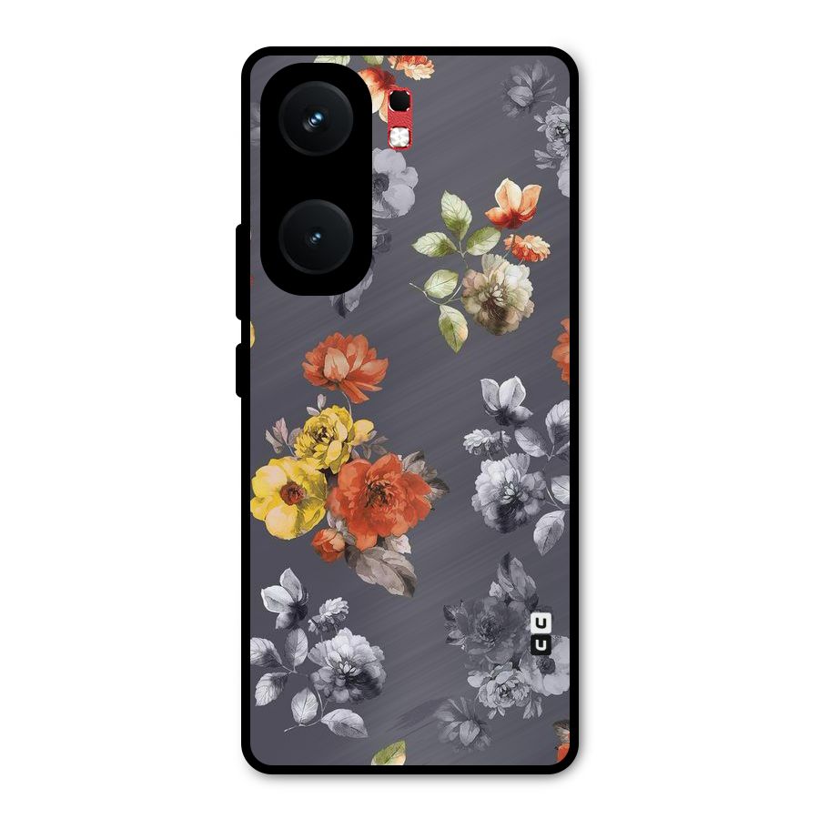 Beauty Art Bloom Metal Back Case for iQOO Neo 9 Pro