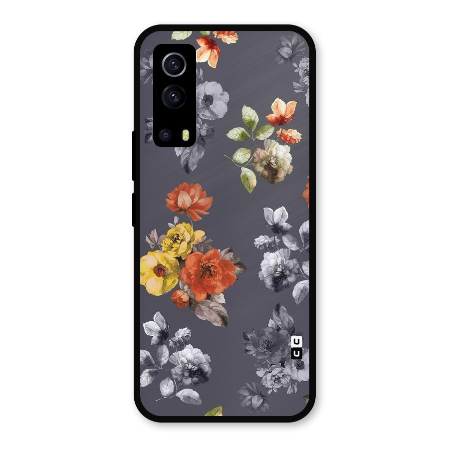 Beauty Art Bloom Metal Back Case for iQOO Z3