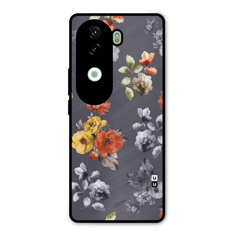 Beauty Art Bloom Metal Back Case for iQOO Z9s