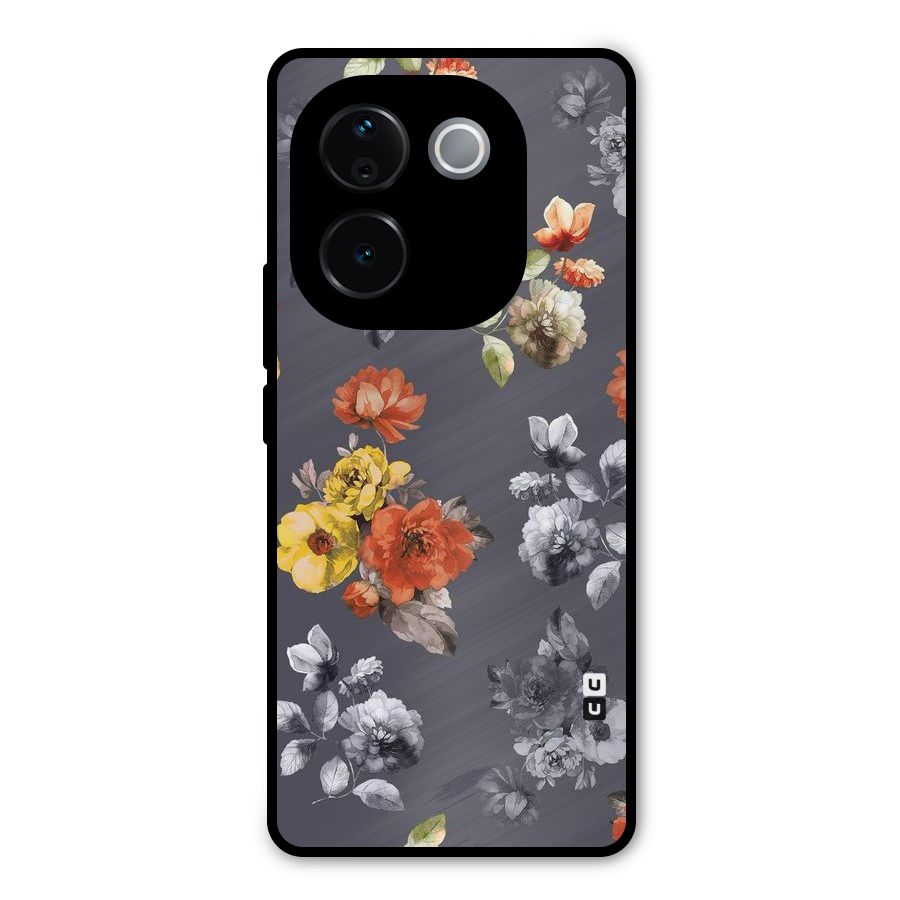 Beauty Art Bloom Metal Back Case for iQOO Z9s Pro