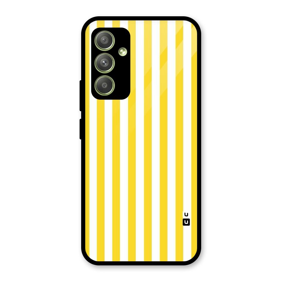 Beauty Color Stripes Glass Back Case for Galaxy A54