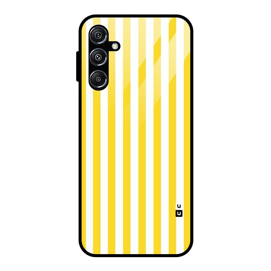Beauty Color Stripes Glass Back Case for Galaxy M34 5G