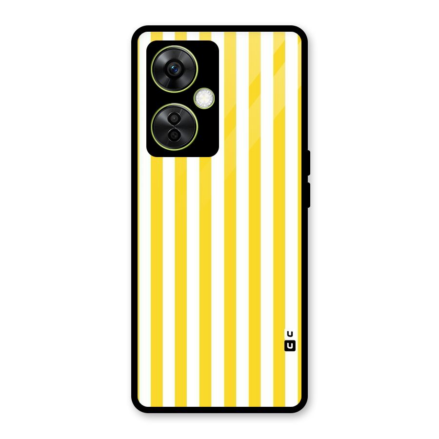 Beauty Color Stripes Glass Back Case for OnePlus Nord CE 3 Lite