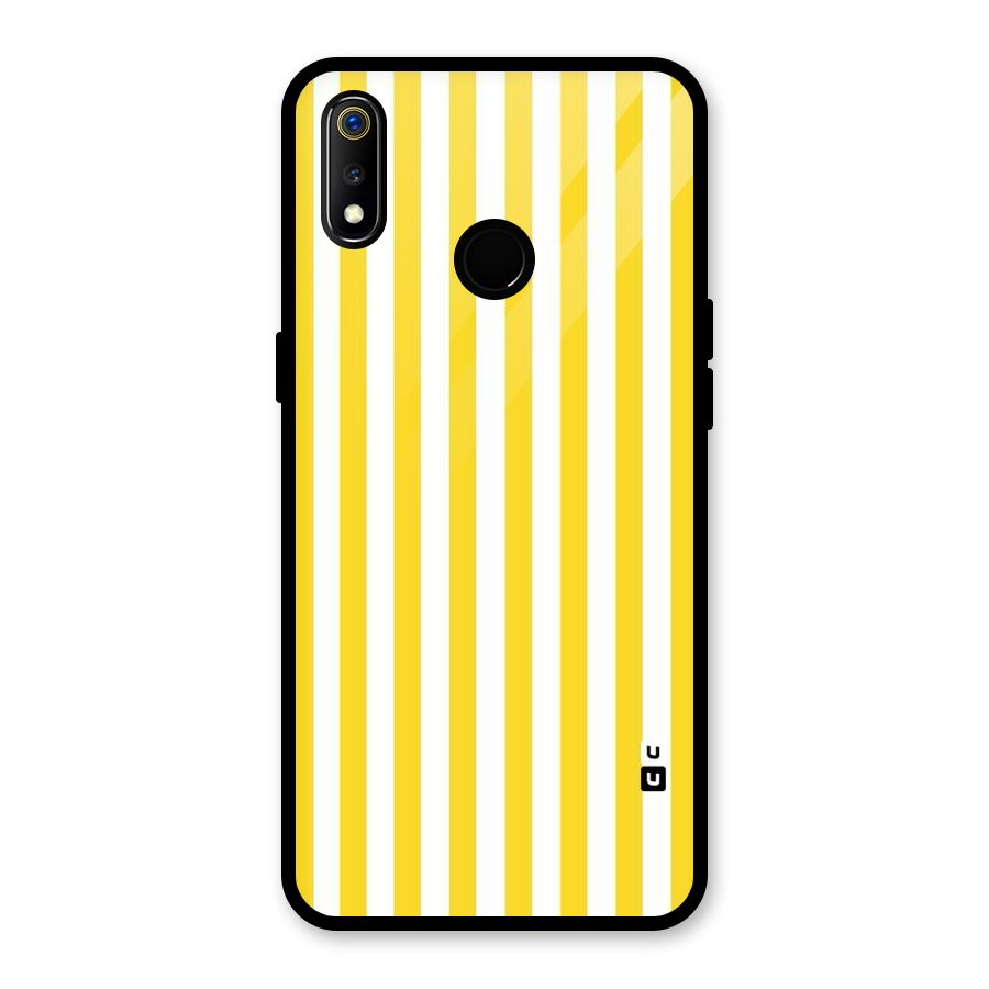 Beauty Color Stripes Glass Back Case for Realme 3i