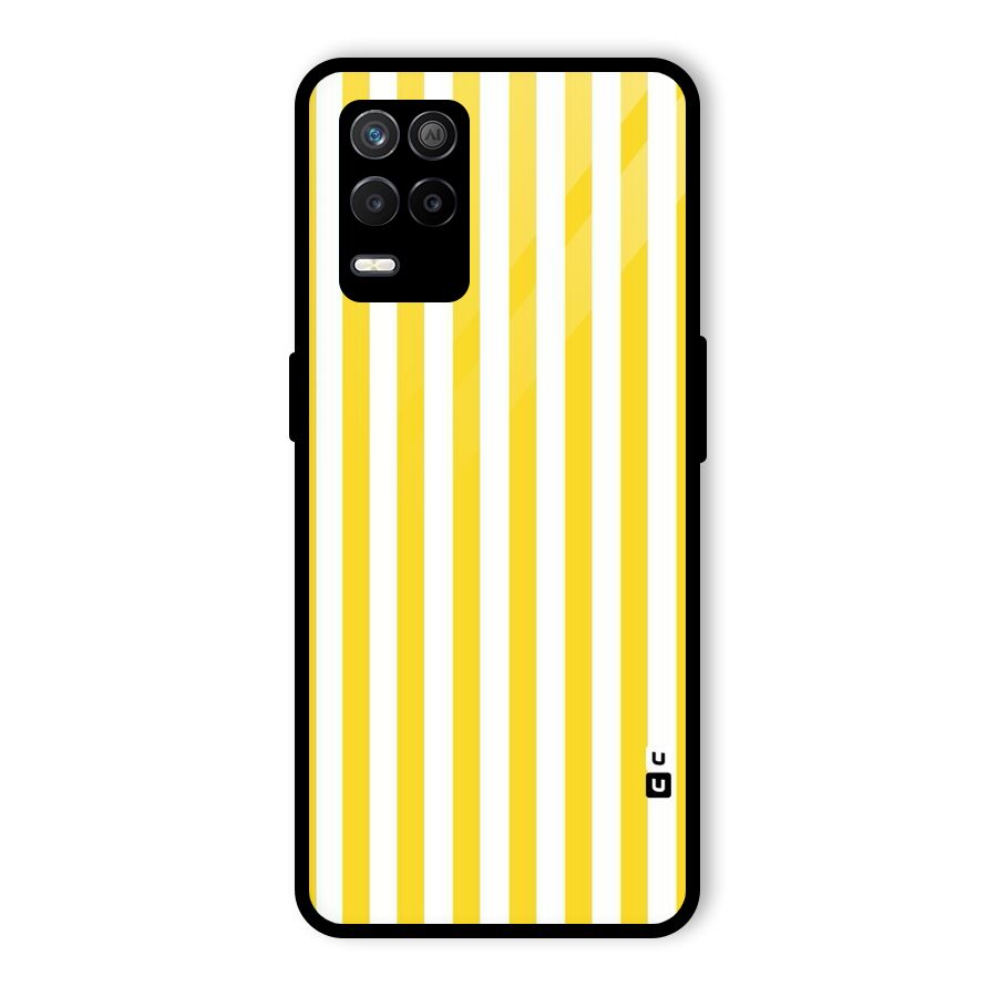 Beauty Color Stripes Glass Back Case for Realme 8s 5G