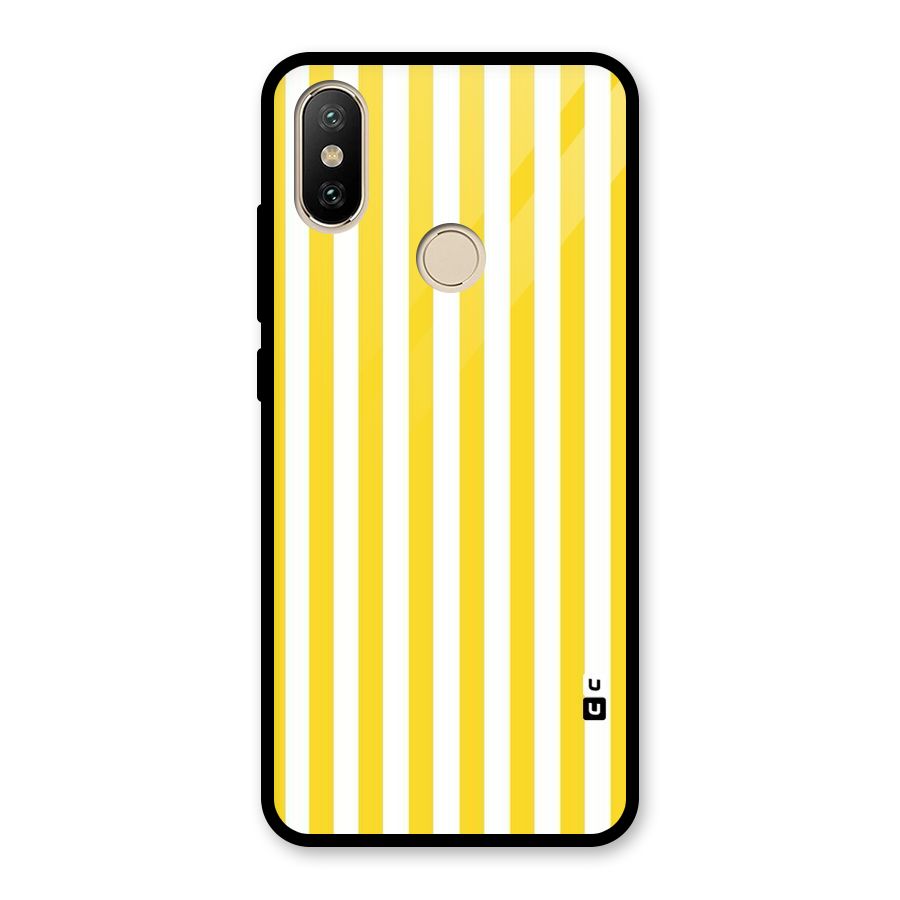 Beauty Color Stripes Glass Back Case for Redmi A2
