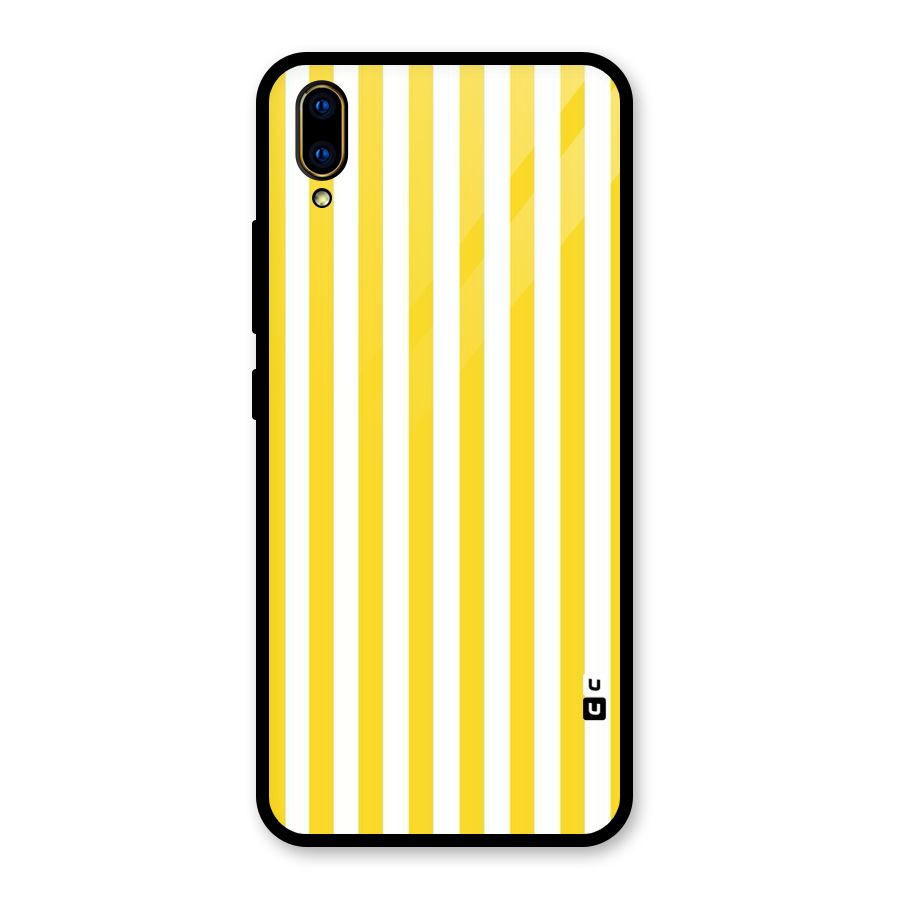 Beauty Color Stripes Glass Back Case for Vivo V11 Pro