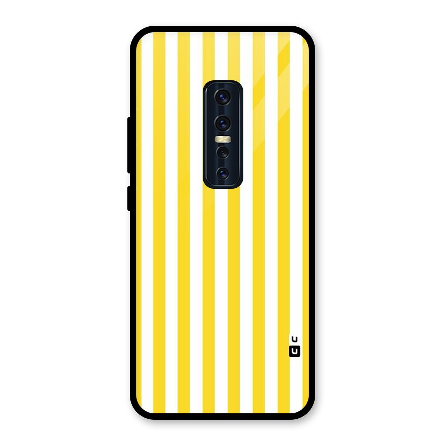 Beauty Color Stripes Glass Back Case for Vivo V17 Pro