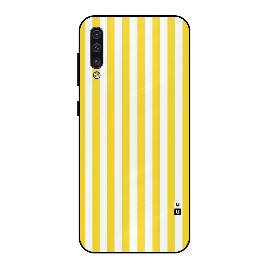 Beauty Color Stripes Metal Back Case for Galaxy A30s