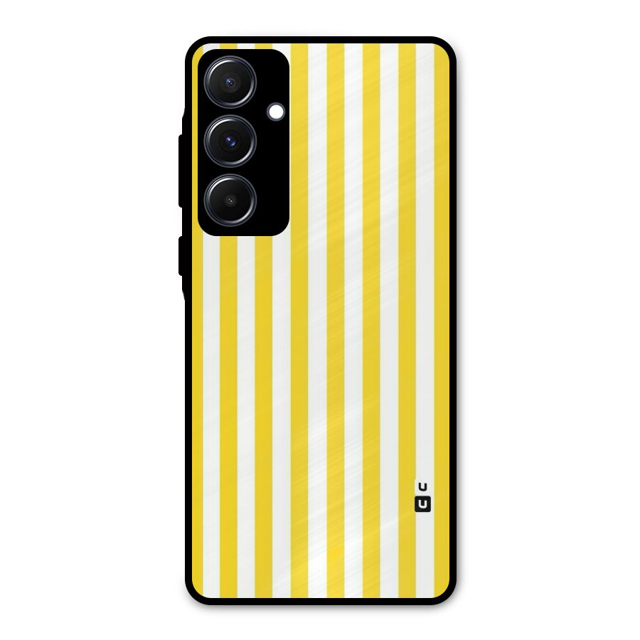 Beauty Color Stripes Metal Back Case for Galaxy A55