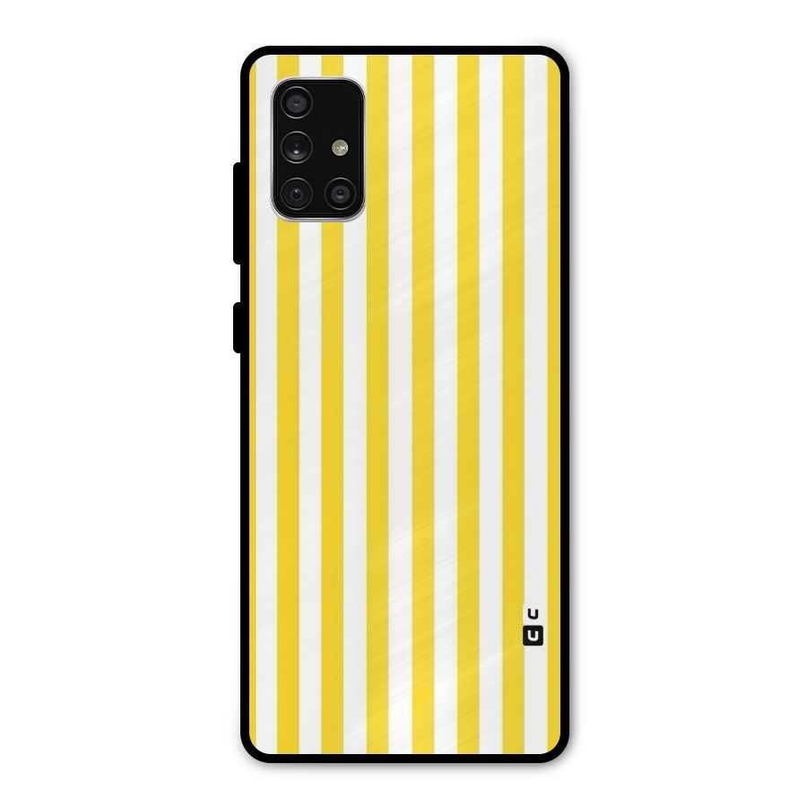 Beauty Color Stripes Metal Back Case for Galaxy A71