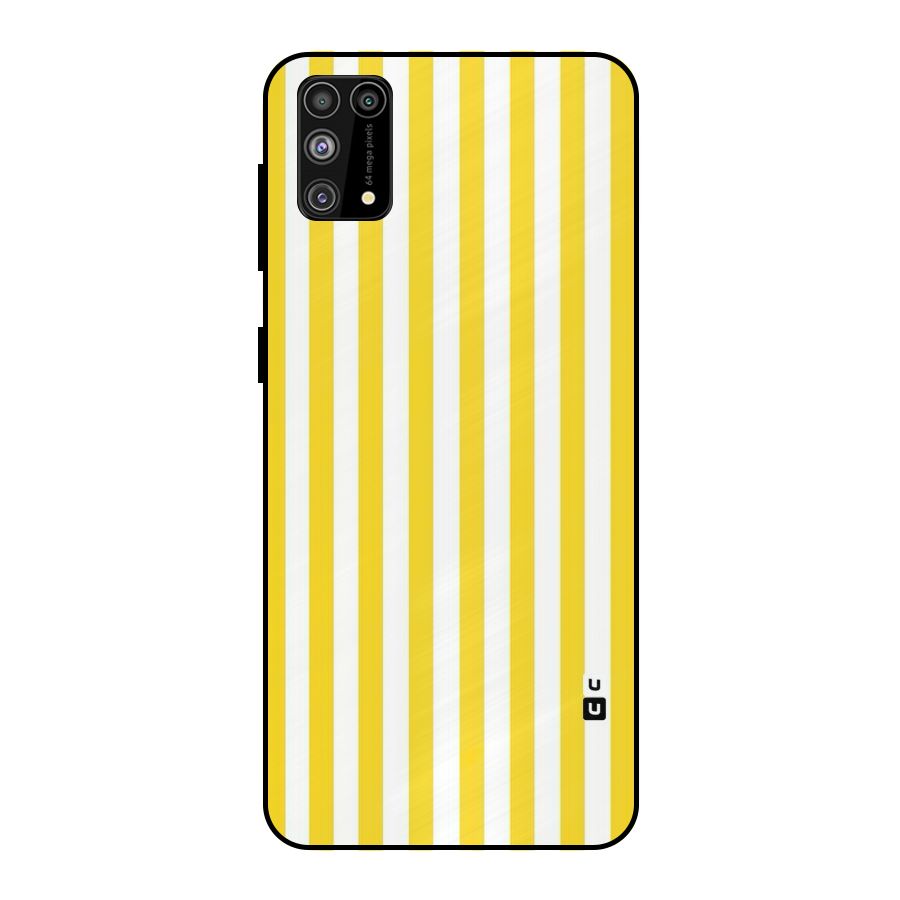 Beauty Color Stripes Metal Back Case for Galaxy F41