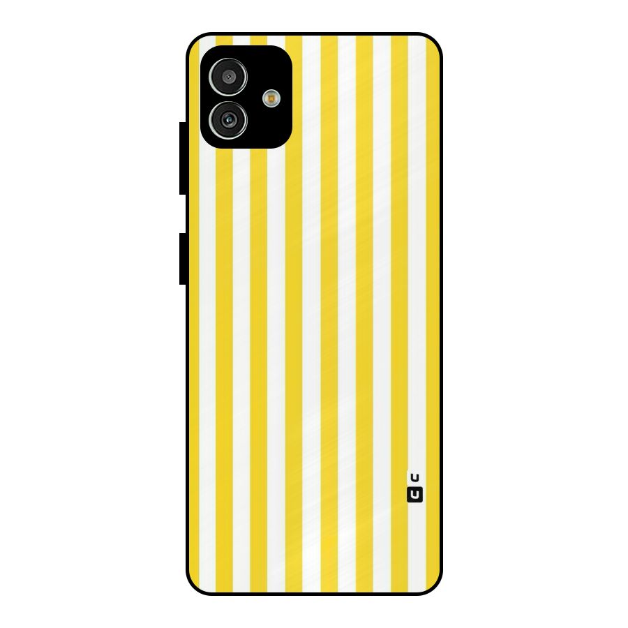 Beauty Color Stripes Metal Back Case for Galaxy M13 5G