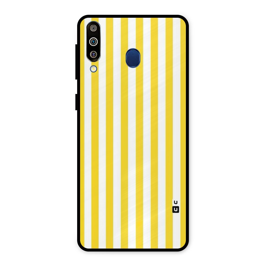 Beauty Color Stripes Metal Back Case for Galaxy M30
