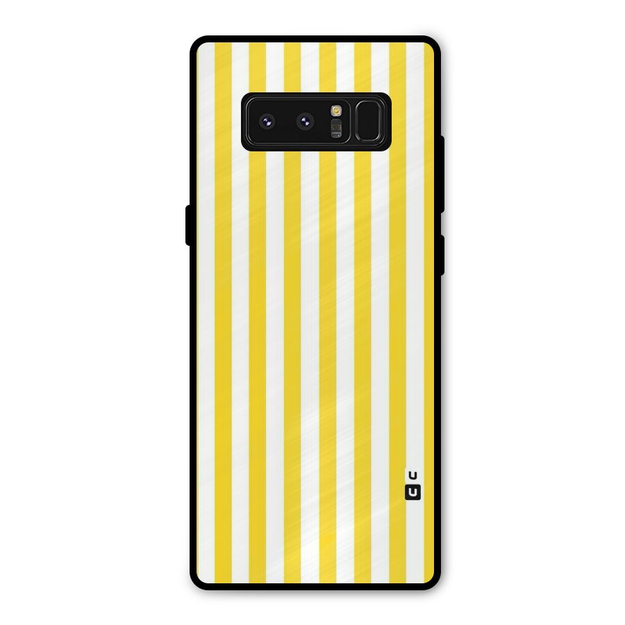 Beauty Color Stripes Metal Back Case for Galaxy Note 8