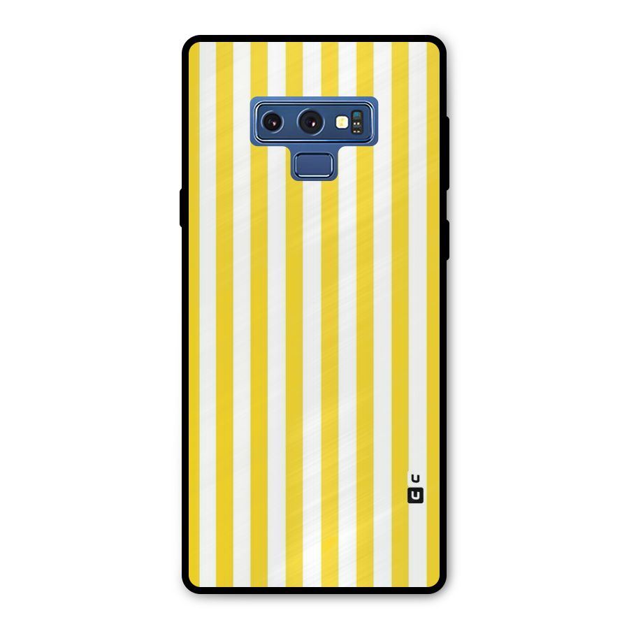 Beauty Color Stripes Metal Back Case for Galaxy Note 9