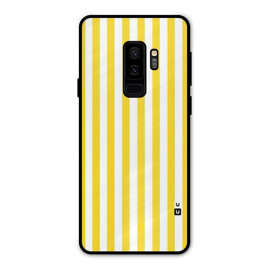 Beauty Color Stripes Metal Back Case for Galaxy S9 Plus