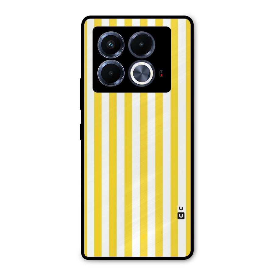 Beauty Color Stripes Metal Back Case for Infinix Note 40 5G