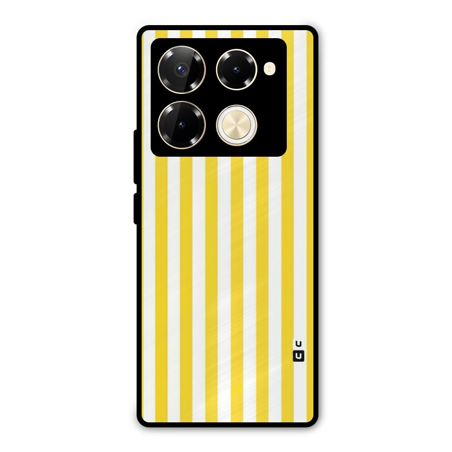 Beauty Color Stripes Metal Back Case for Infinix Note 40 Pro