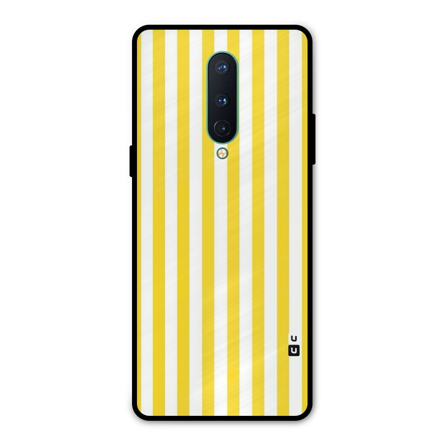 Beauty Color Stripes Metal Back Case for OnePlus 8