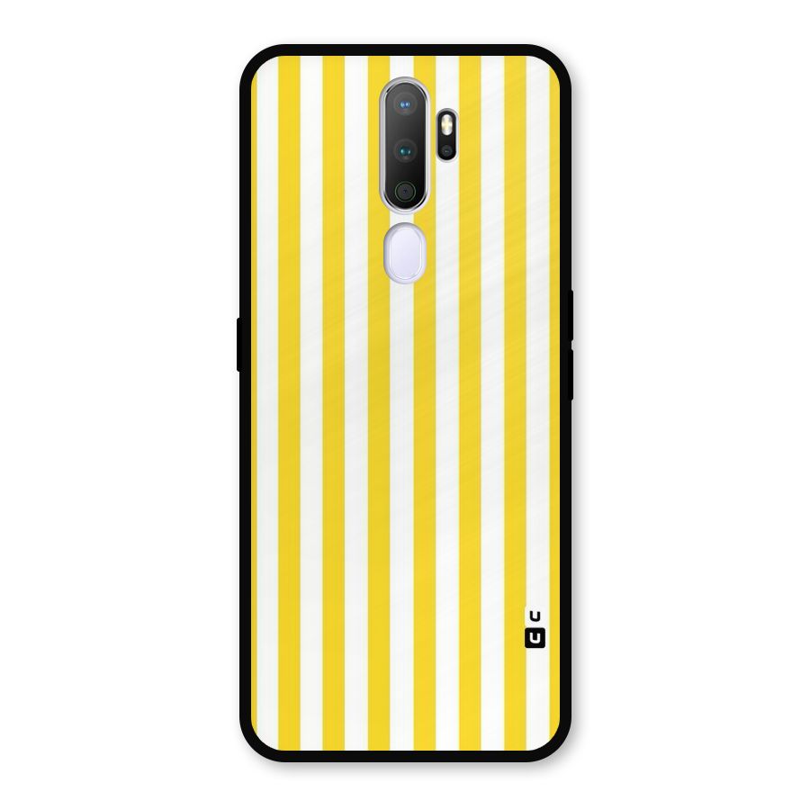 Beauty Color Stripes Metal Back Case for Oppo A9 (2020)