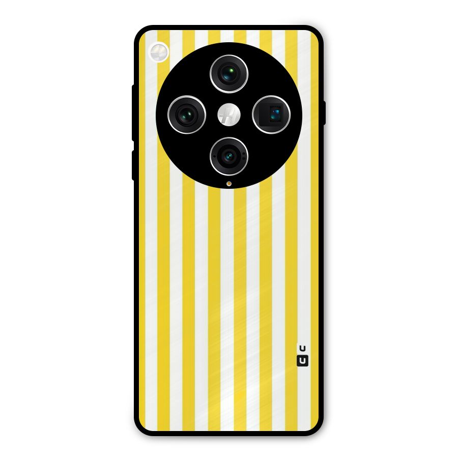 Beauty Color Stripes Metal Back Case for Oppo Find X8 Pro