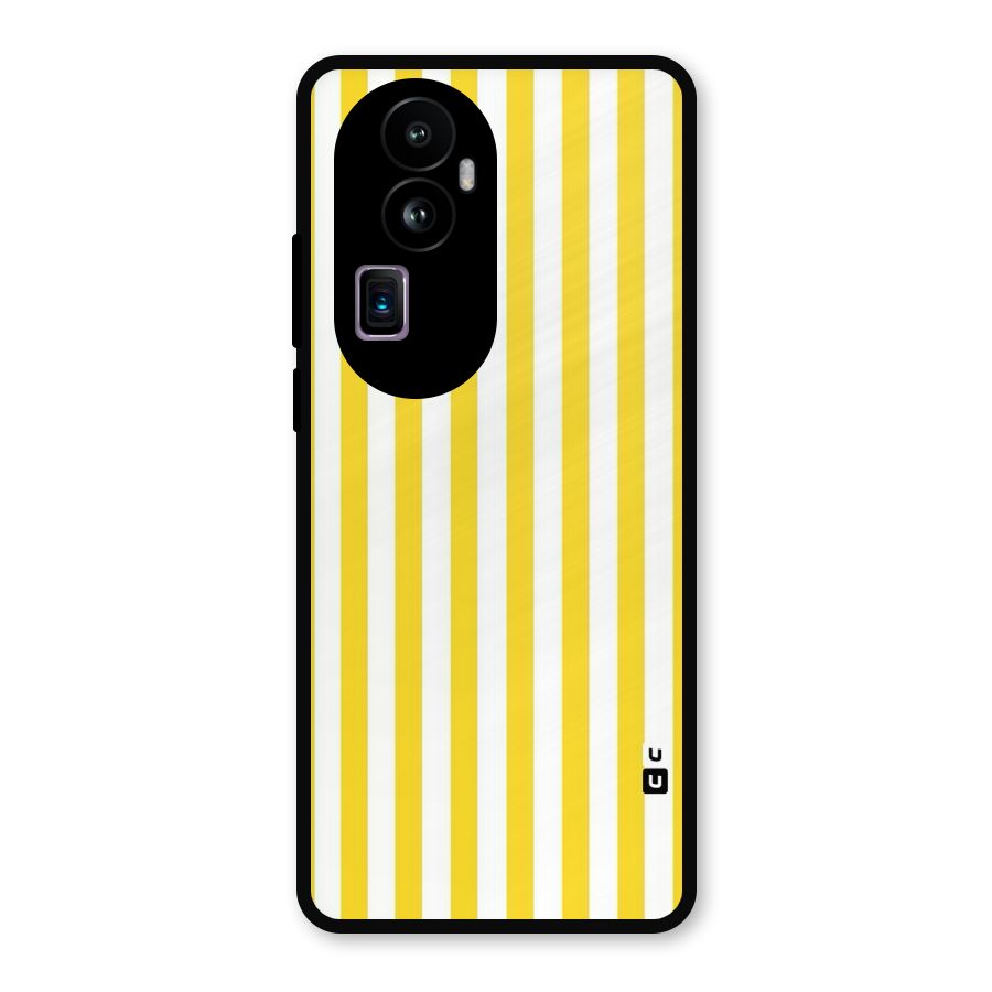 Beauty Color Stripes Metal Back Case for Oppo Reno10 Pro Plus
