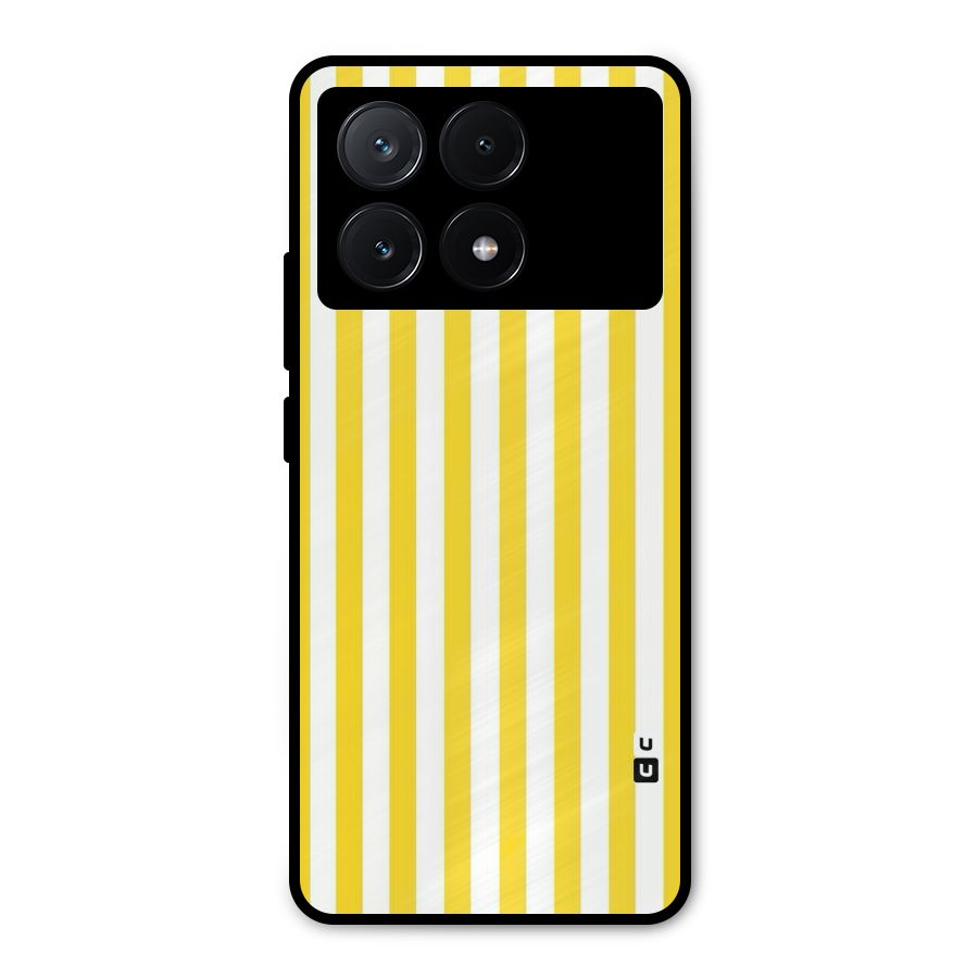 Beauty Color Stripes Metal Back Case for Poco X6 Pro