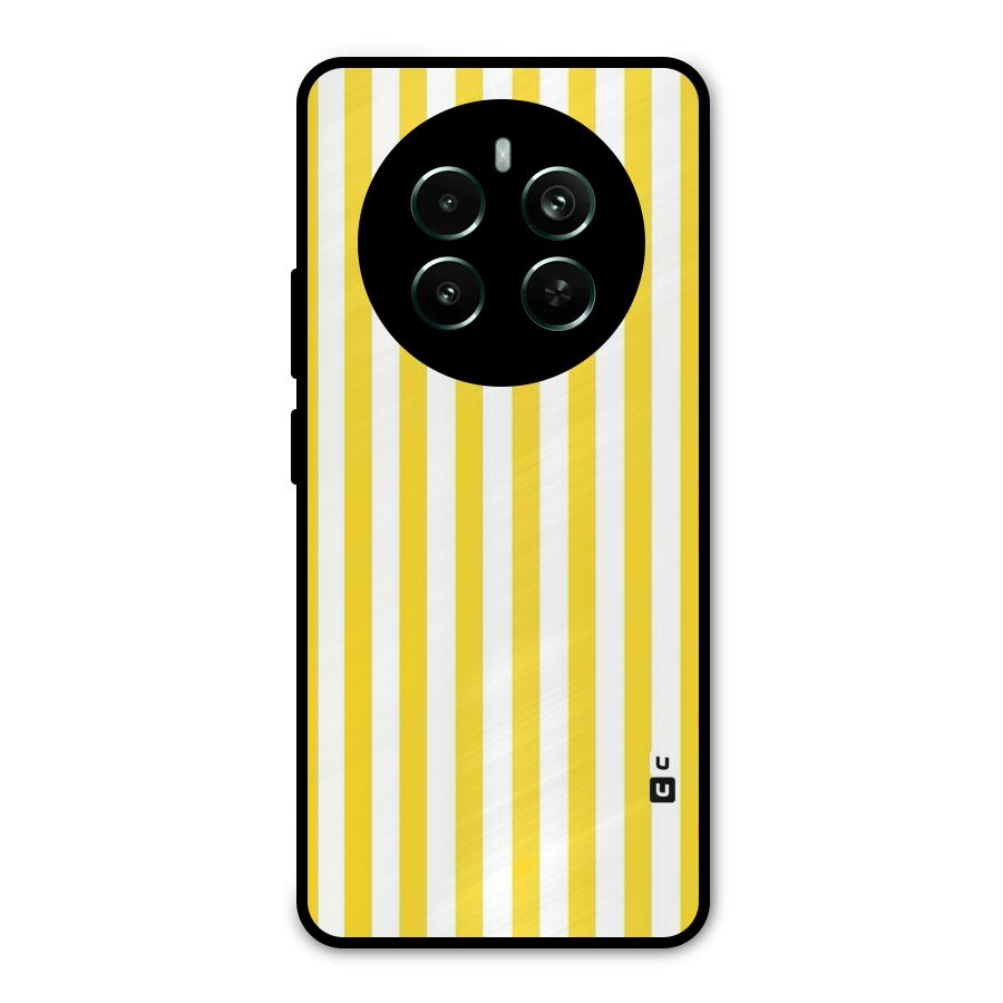 Beauty Color Stripes Metal Back Case for Realme 12 Plus