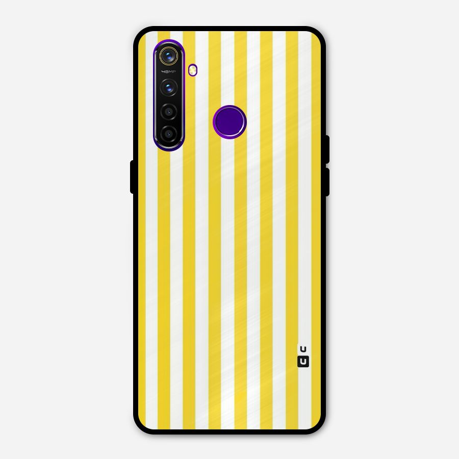 Beauty Color Stripes Metal Back Case for Realme 5 Pro