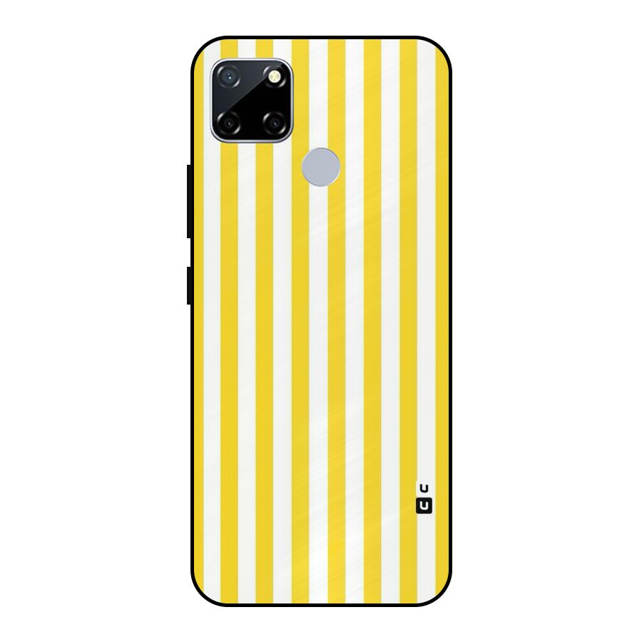 Beauty Color Stripes Metal Back Case for Realme Narzo 20