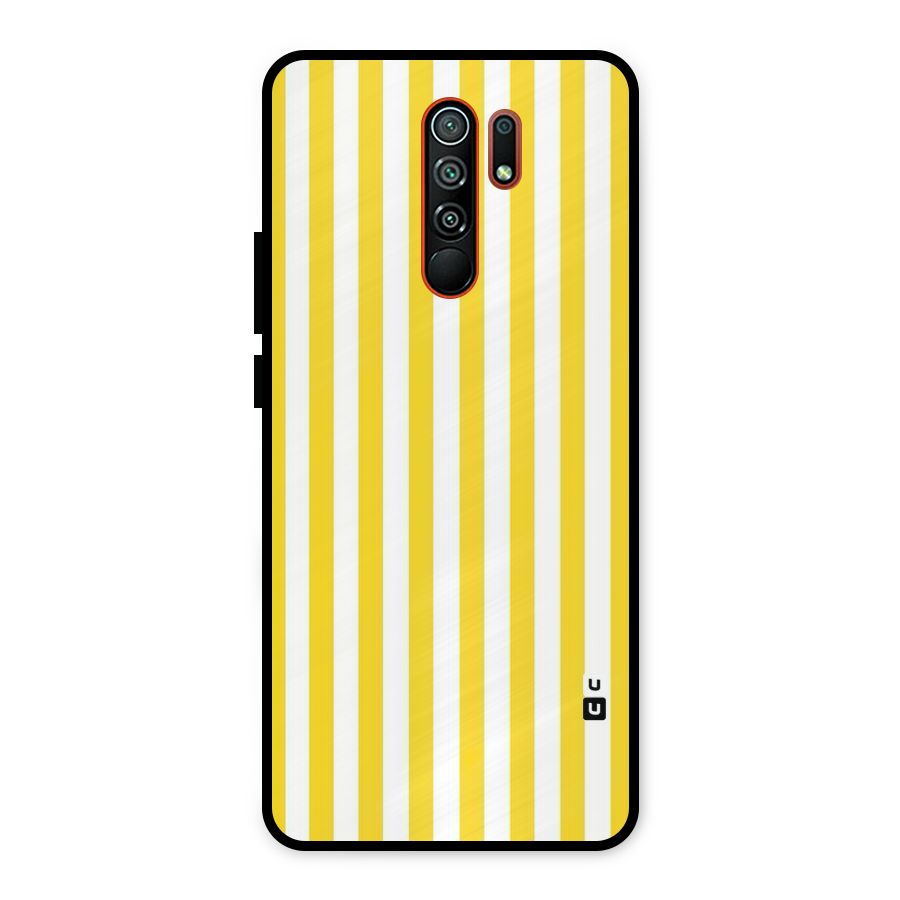 Beauty Color Stripes Metal Back Case for Redmi 9 Prime