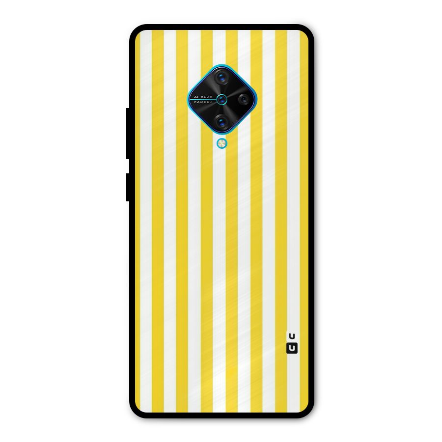 Beauty Color Stripes Metal Back Case for Vivo S1 Pro