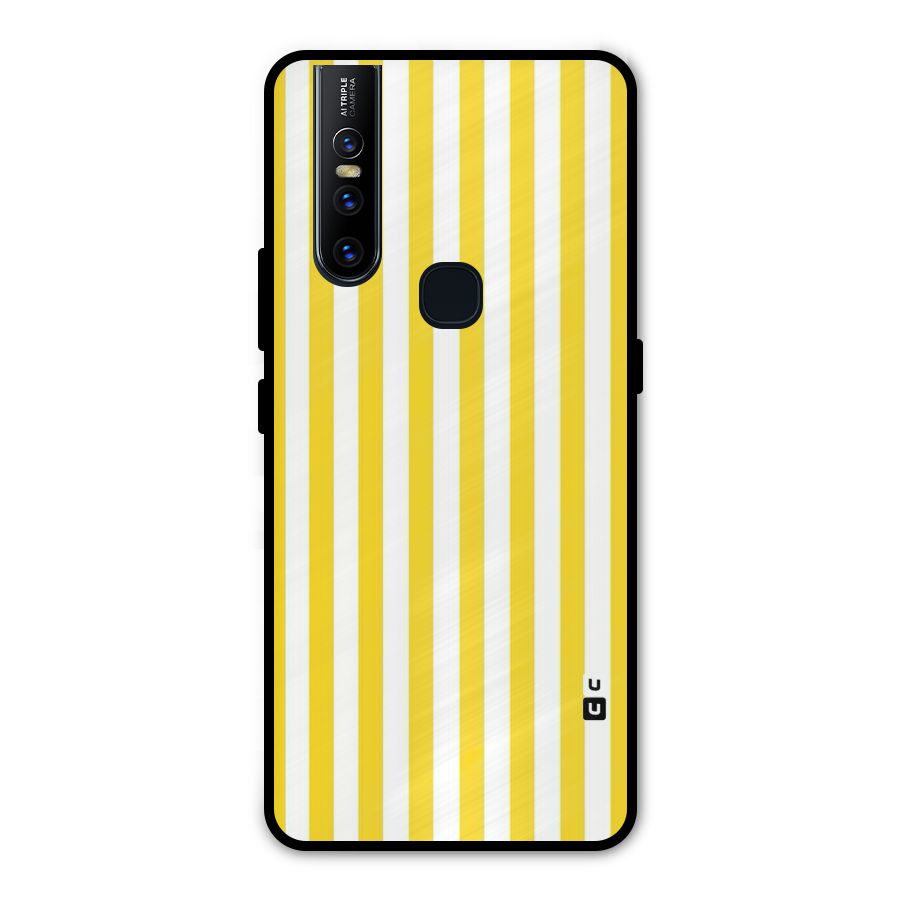 Beauty Color Stripes Metal Back Case for Vivo V15