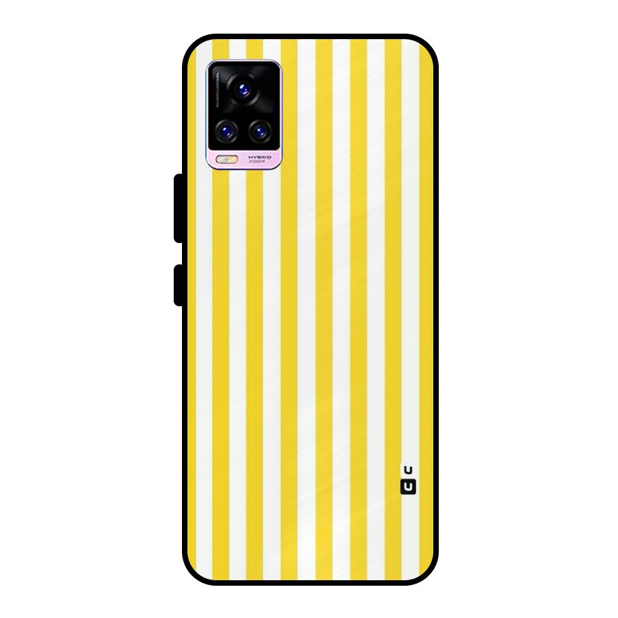 Beauty Color Stripes Metal Back Case for Vivo V20 Pro