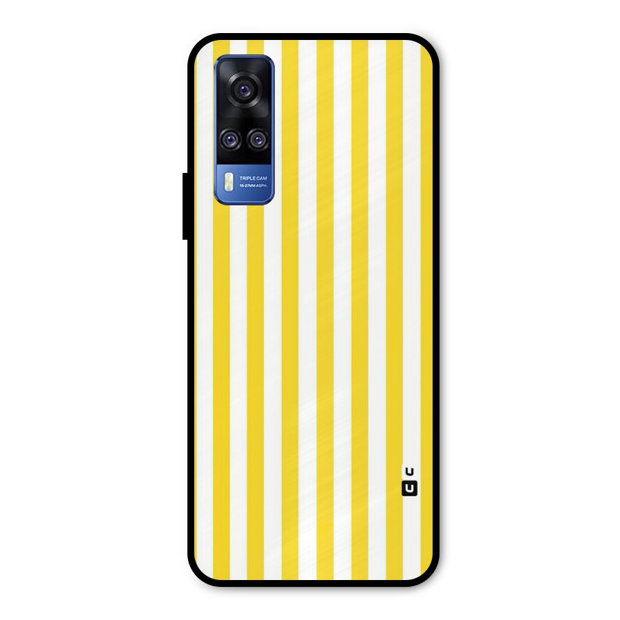 Beauty Color Stripes Metal Back Case for Vivo Y31