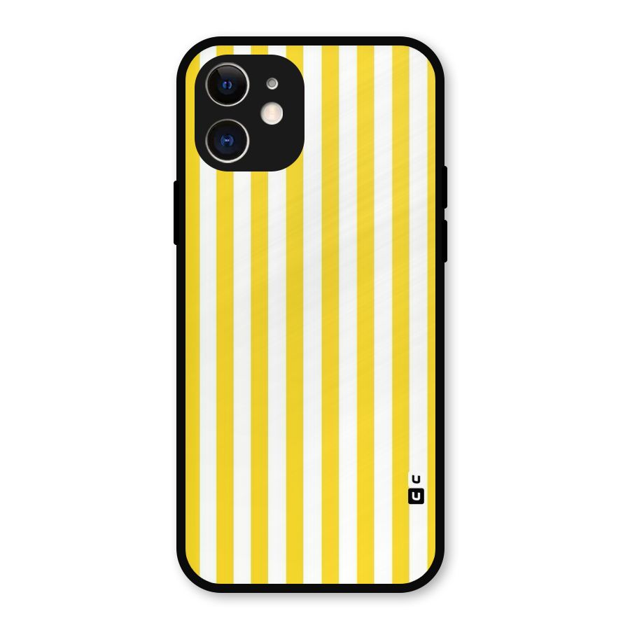 Beauty Color Stripes Metal Back Case for iPhone 12